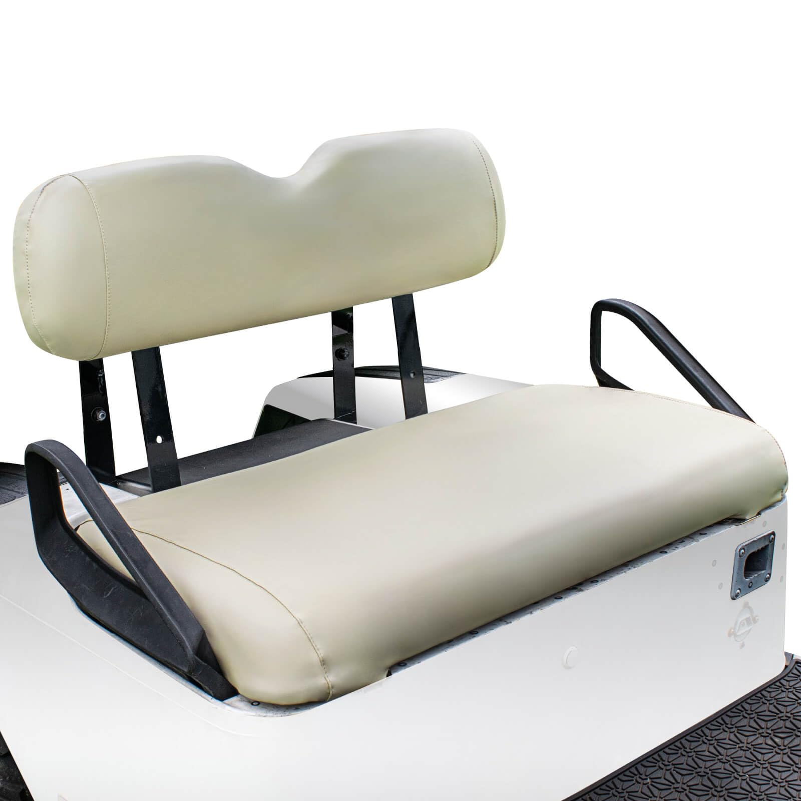 NOKINS Leather Front Golf Cart Seat Covers Fit EZGO TXT 1994-2013/EZGO RXV OEM Ordinary Front Seat Cushion,Smooth and Simple Style,No Stapler, Vinyl