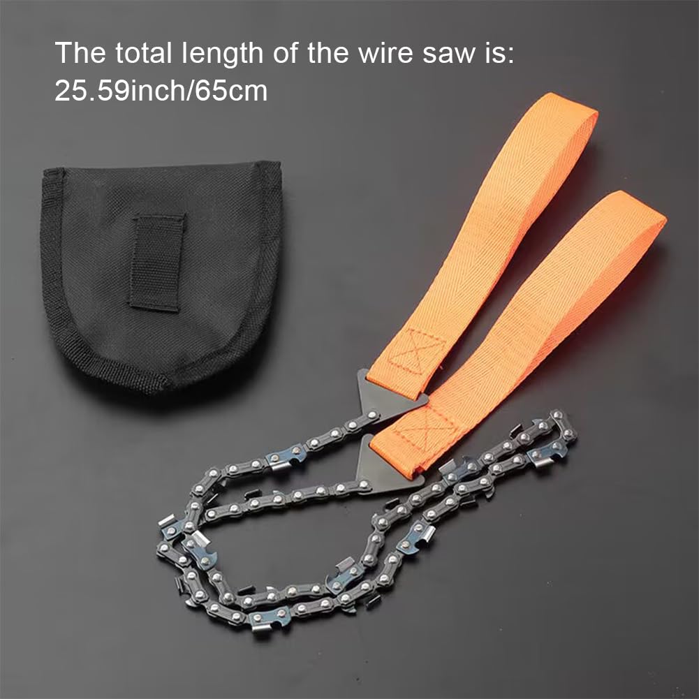 Kit Outils Survie Camping - Poche Tronçonneuse, Multi-usage Randonnée Moto