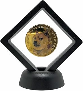 Aexus Dogecoin Deluxe Collector Set with Display Case and Box | Dogecoin Collectors Coin | Commemorative Dogecoin | Cryptocurrency Coin HODL