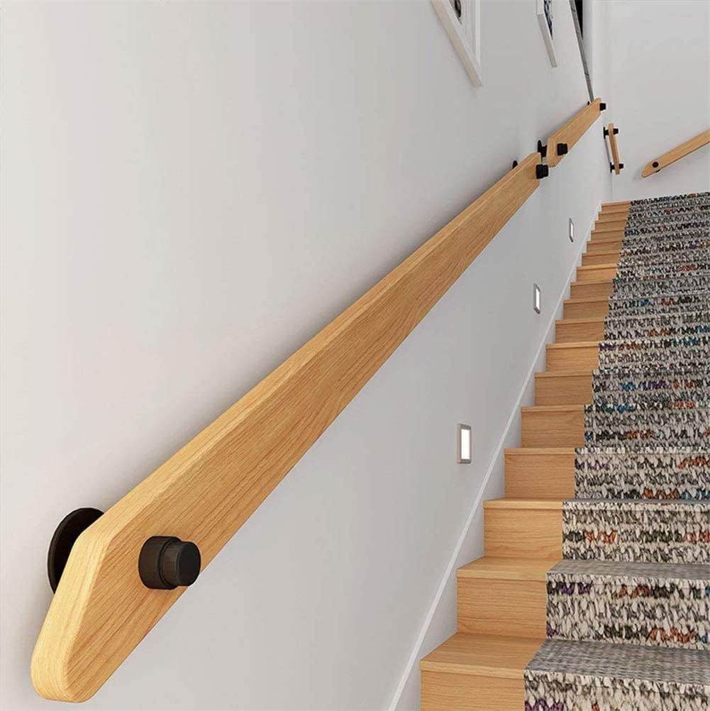 Rampe de sécurité murale antidérapante en pin massif pour bars, lofts, escaliers (0,3 m 6,1 m)