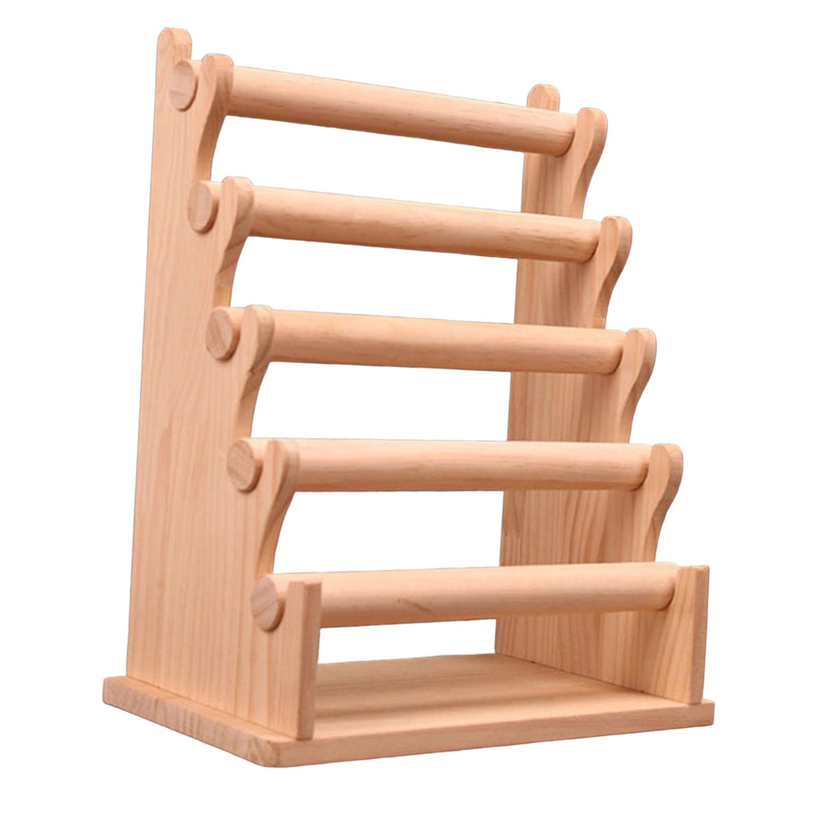 Supporto per Braccialetti in Legno, Fascia per Capelli, Organizzazione Rimovibile E Indipendente, Porta Orologi da Polso Multistrato, Espositore per O