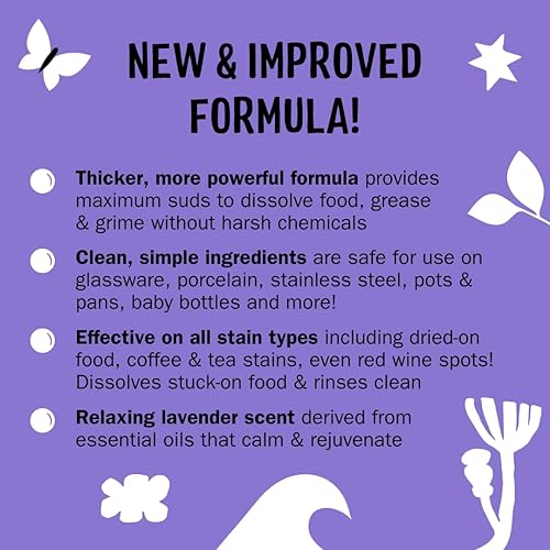 Miniatura 9 de Molly's Suds Jabón líquido natural para platos  Ingedientes alimentados por plantas de larga duración y potentes  Sin perfume, sin fragancia, 16