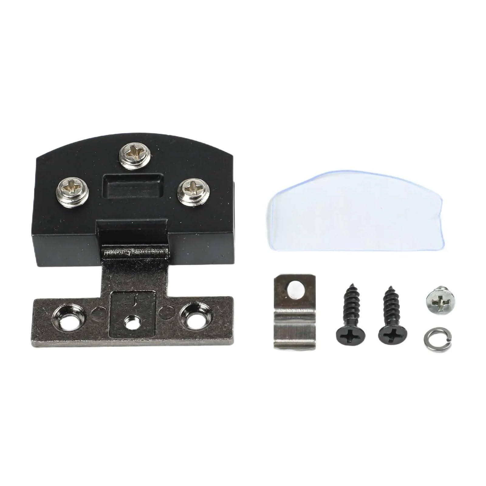 Alnaeson 2Pc Black Glass Door Hinge Glass Door Hinge With Screws Accessories Zinc Alloy Gate Hardware Supplies Tools Black/Silver ​Countertop For Glass Cabinetss(2Pc Black)