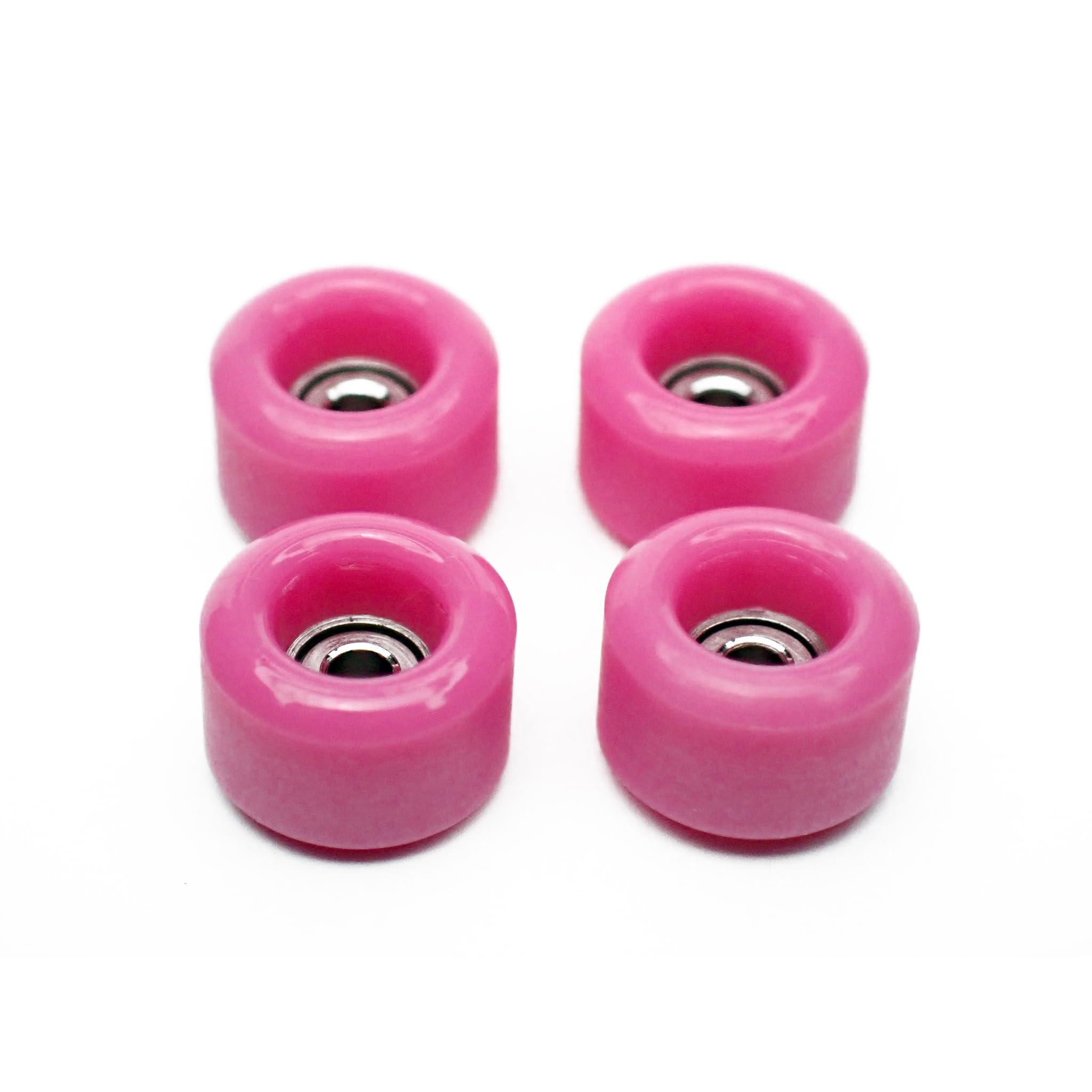 SPITBOARDS® Fingerboard Urethane Wheels 60D with Real Ball Bearings Professional CNC Quality - Pink