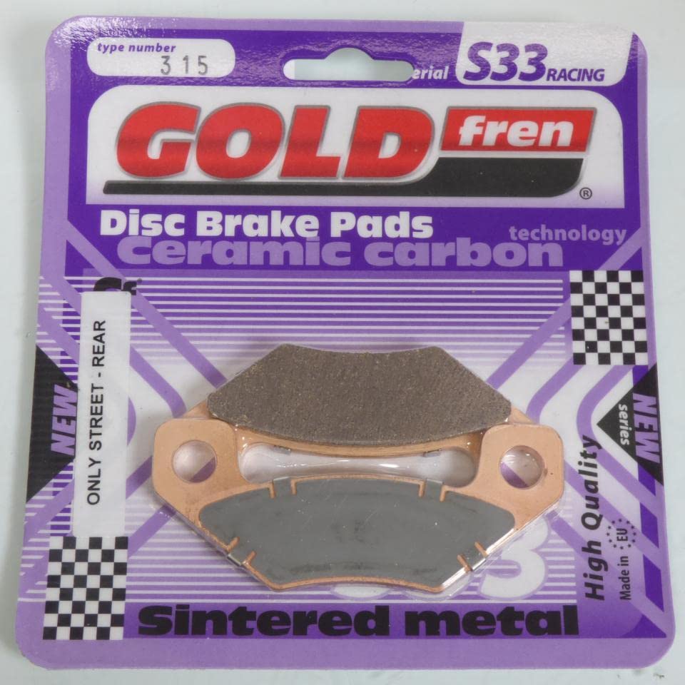 Plaquette de frein Gold Fren Can-Am 450 DS X ARD résout les bruits de sifflement