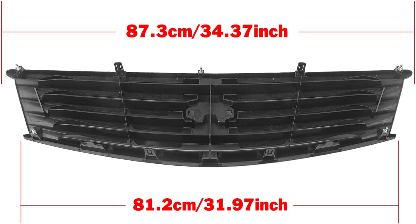 Front Grill Grille For Infiniti G37 2 Door Coupe 2008-2013 2011 2012 Glossy Black