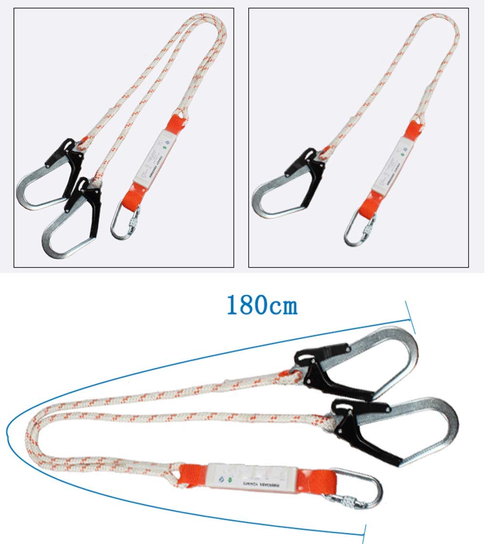 Kit Harnais de Protection,Harnais antichute 5 points de sécurité Protection complète,absorbant les chocs Lanyard