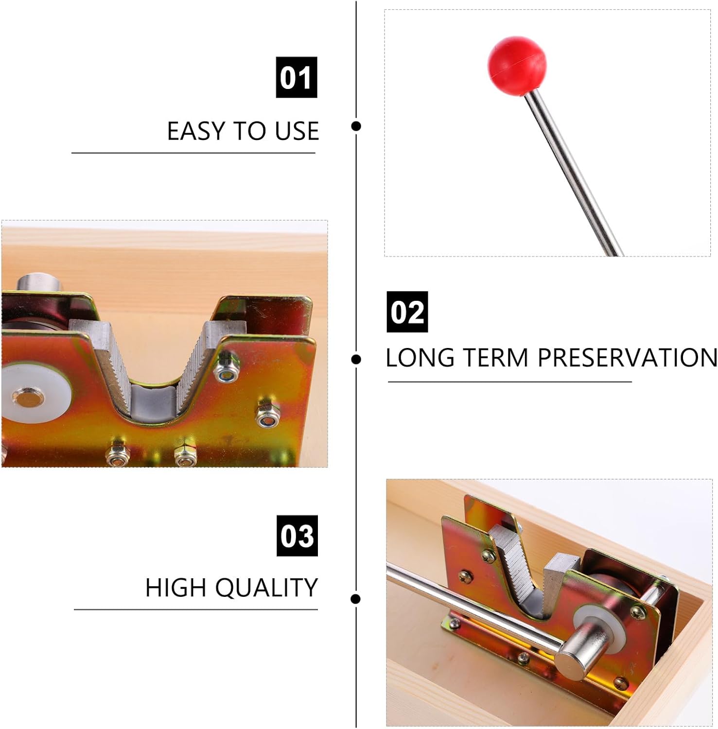 Manual Multi-function Walnut Cracker and Heavy Duty Macadamia Nut Opener with Sturdy Sheller for Home Kitchen Use