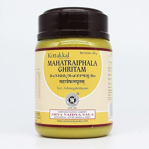 Mahatraiphala Ghritam-200GM, (Pack Of 1), Of Arya Vaidya Sala Kottakkal and get Golden Oldie Herbs®, Sukanthi Pills-1gm