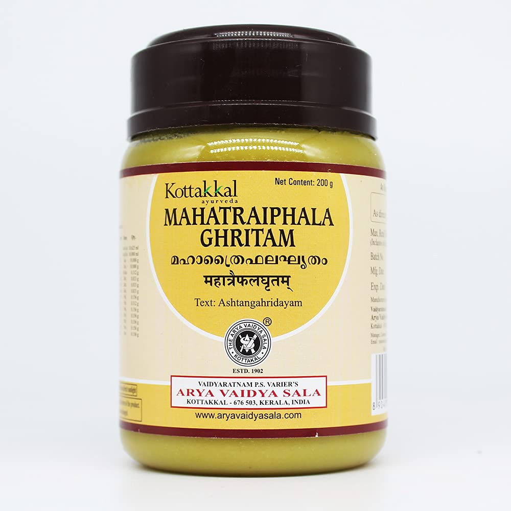 Mahatraiphala Ghritam-200GM, (Pack Of 1), Of Arya Vaidya Sala Kottakkal and get Golden Oldie Herbs®, Sukanthi Pills-1gm - Review, Price and Buying Guide