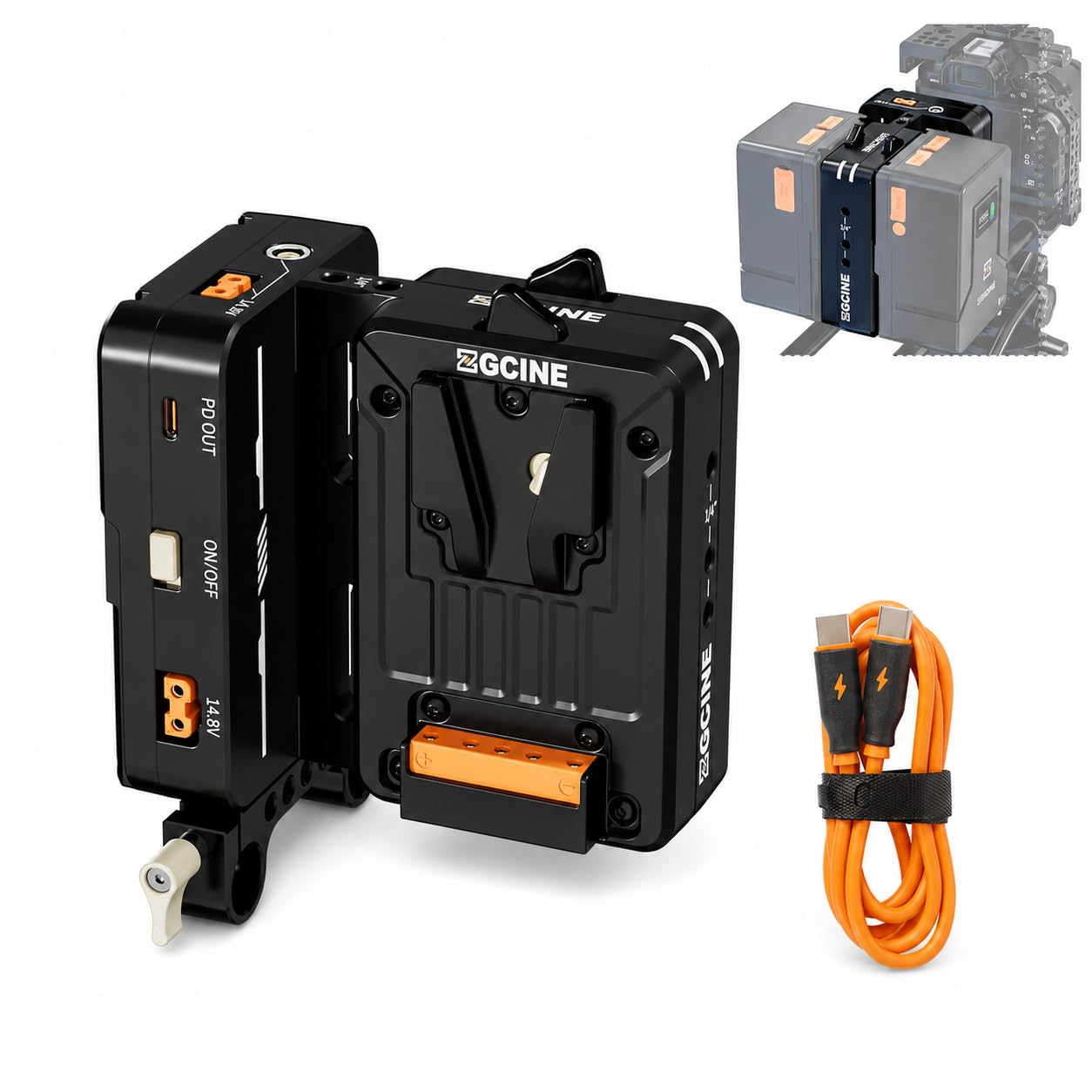 Amazon.com: ZGCINE VM-HS2 Hot-Swap V-Mount Battery Plate with USB