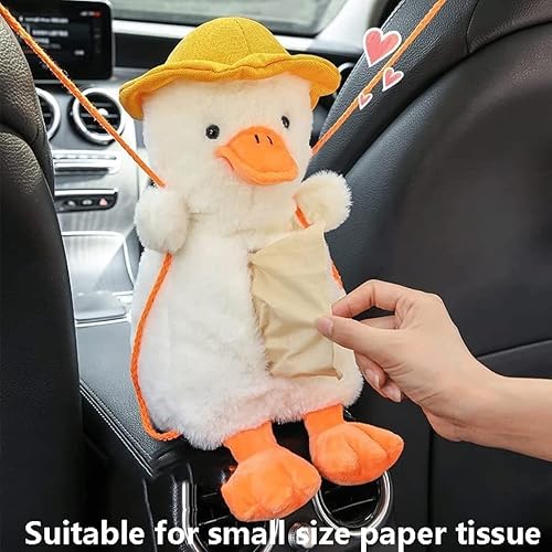 Miniatura 10 de Bonita caja de pañuelos de felpa titular de la caja de pañuelos de pato lindo titulares de papel de coche funda de papel decorativo caja de pañuelos