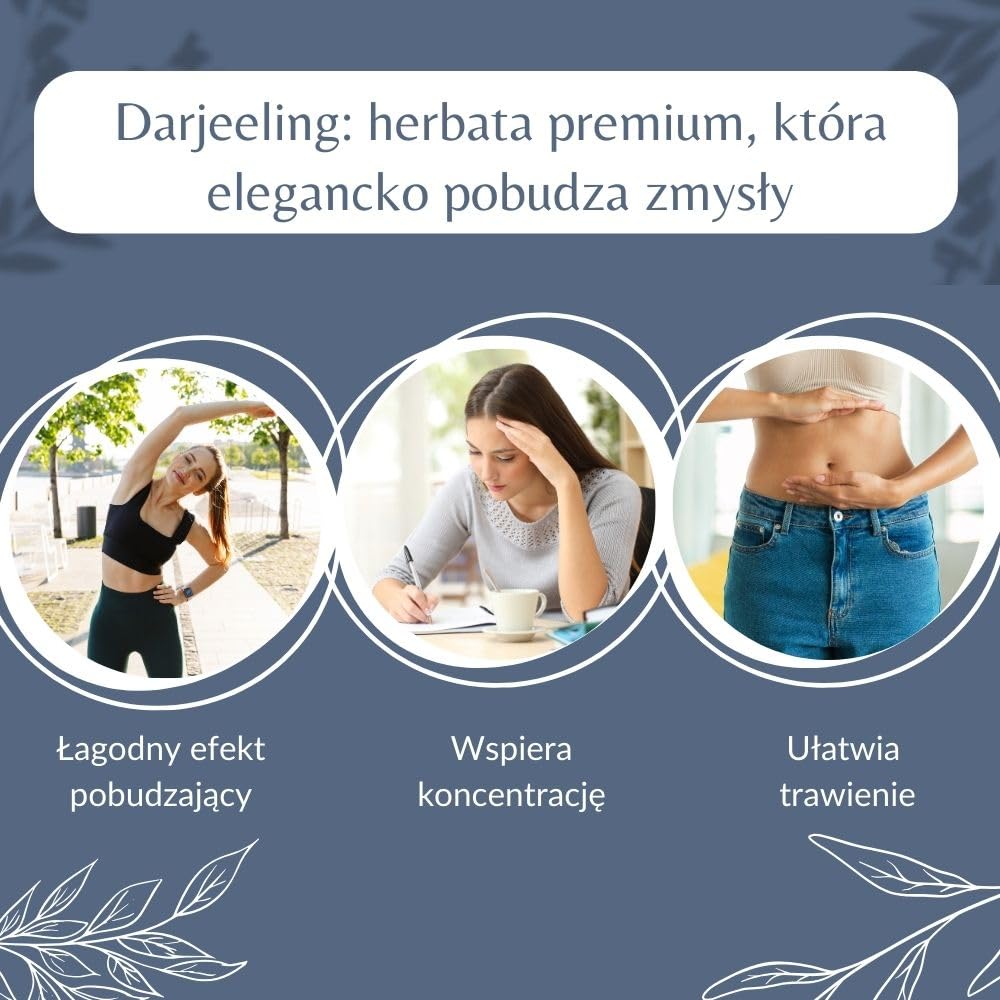 Organiczna czarna herbata Darjeeling SFTGFOP1 w liściach – herbata wegańska, w 100% naturalna, bez GMO – z upraw ekologicznych – pakowana we Francji – woreczek 100 g (50 filiżanek)