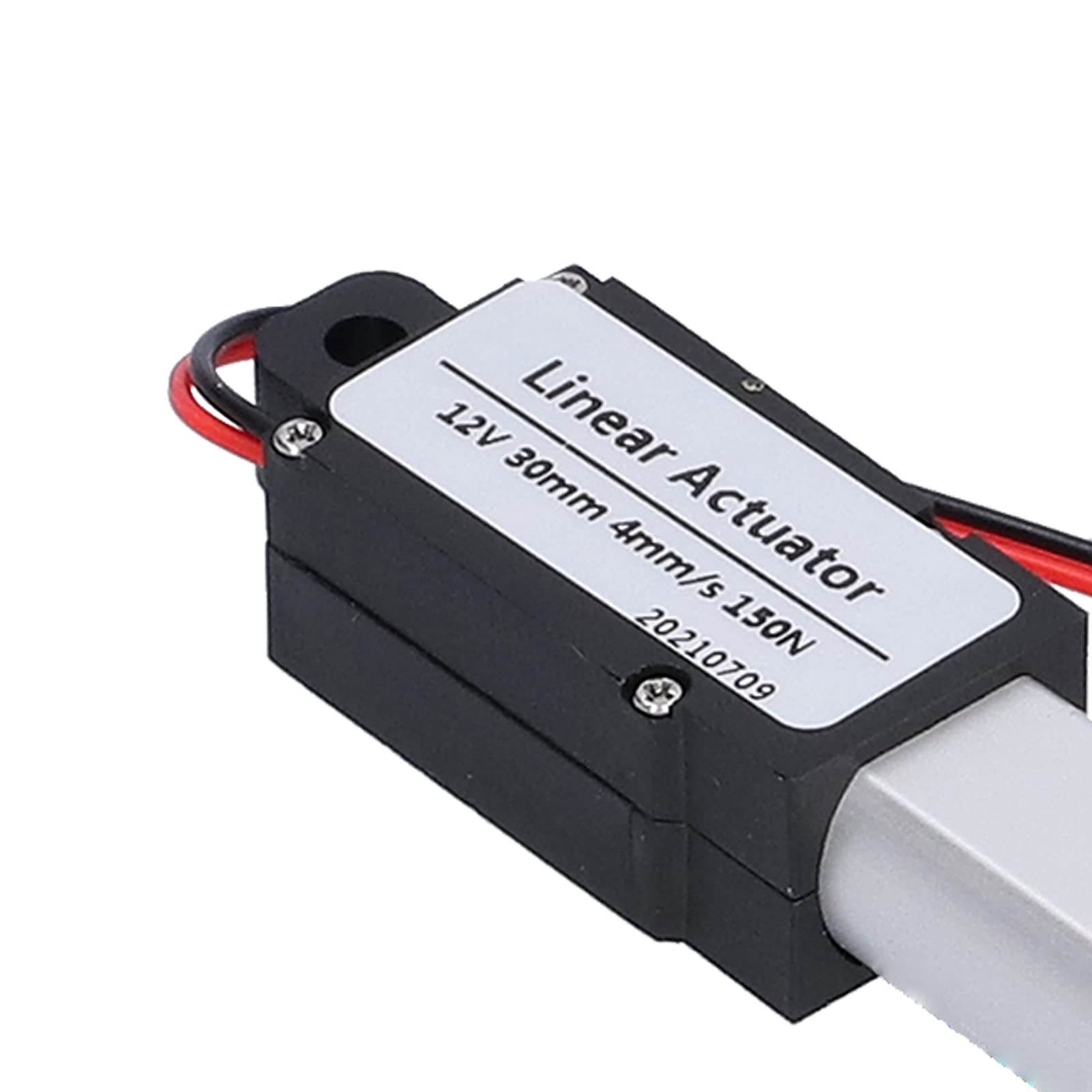 Mini Elektryczny Siłownik Liniowy Skok 30mm, 12 V DC Wodoodporny Siłownik Ruchu, na sofę Fotel do Masażu Stolik Pod Telewizor Szafka Podnośnik Okna (Skok 30mm-8mm/s-70N)