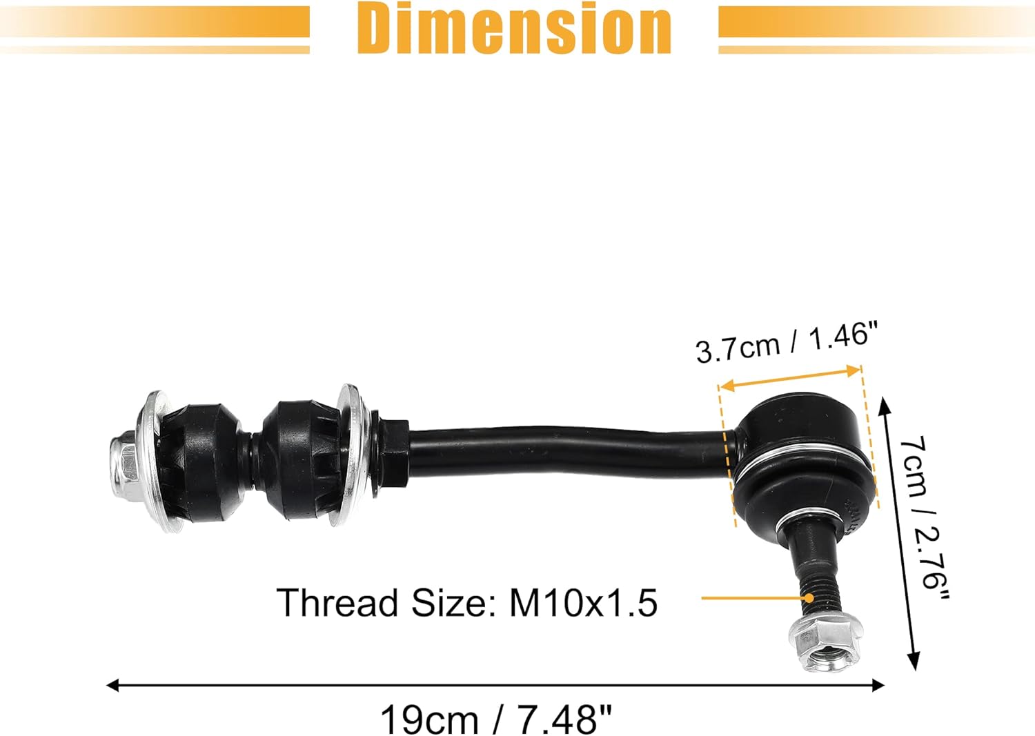 X AUTOHAUX 2pcs Front Sway Bar Links K7274 for Dodge Dakota 1997-2004 for Dodge Durango 1999-2003 2WD Stabilizer End Link Suspension Kit Replacement 52038736 52038736AB