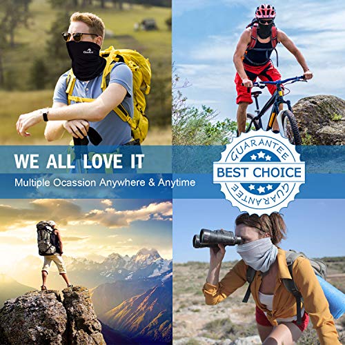 Neck Gaiter Summer Sun UV Protection Face Cover Women Men Cooling Neck Scarf Anti Dust Windproof Bandana for Hiking Cycling Fishing (Navy, 2)
