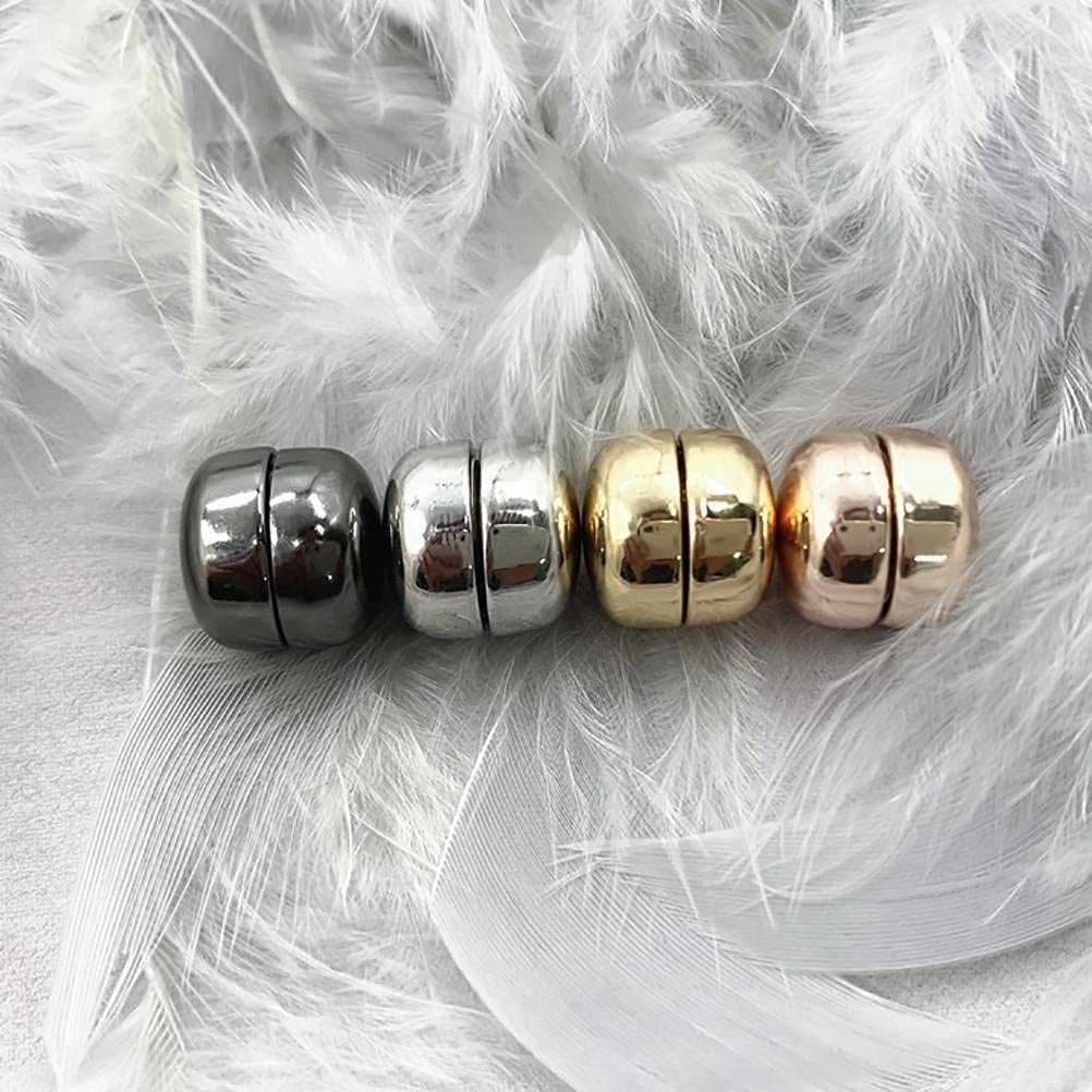Lot 10 Paires Broches Magnétiques Hijab – Clips Sans Aiguille – Boutons Magnétiques Hijab – 10 Couleurs – Pour Écharpe, Cardigan, Chemise