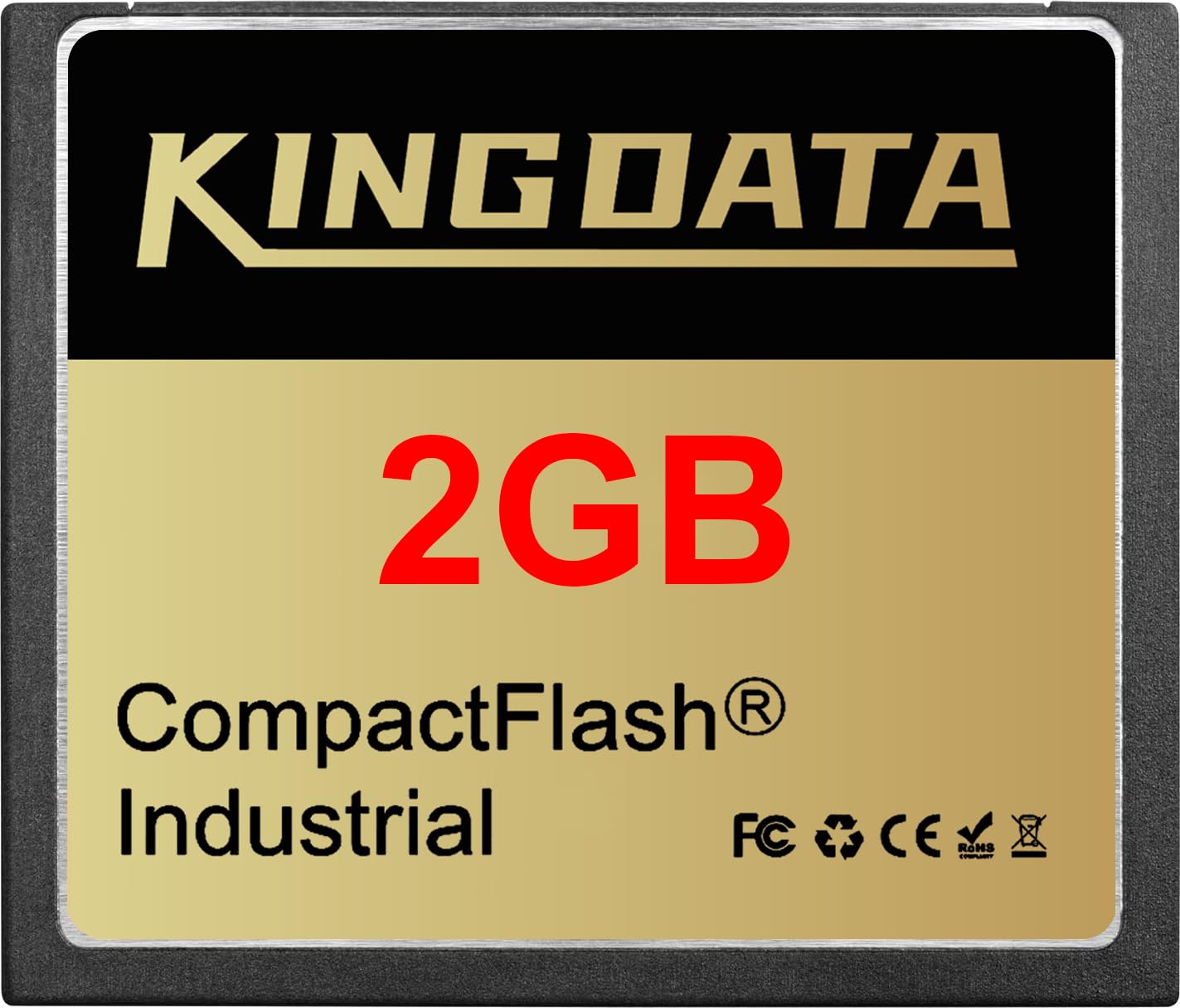 Carte mémoire Compact Flash Industrielle FAT16 Type I 2Go pour équipements industriels et appareils photo numériques anciens