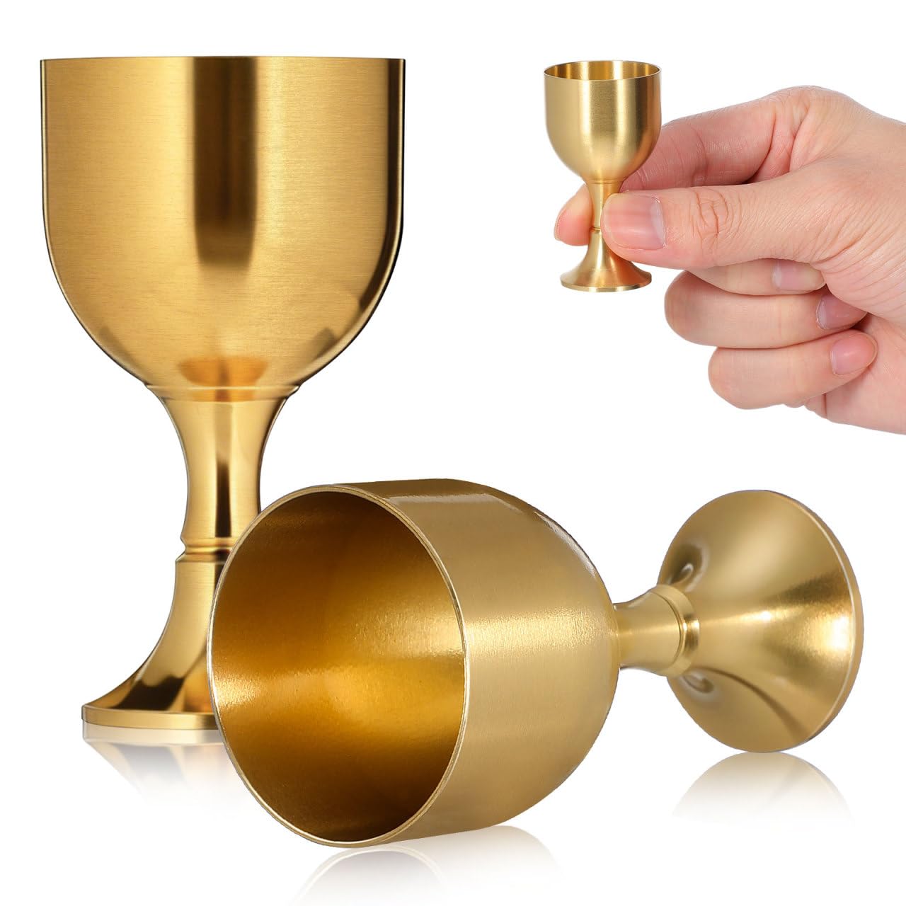 Copas de vino mini PRETYZOOM para altares pequeños y rituales sin derrames