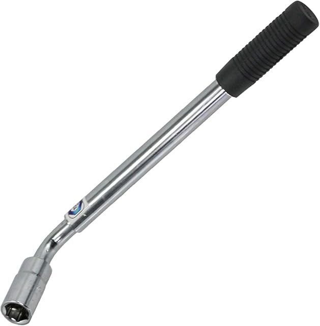 Spares2go Extendable Wheel Nut Socket Wrench 17mm 19mm Brace Breaker Power Bar 1/2" dr