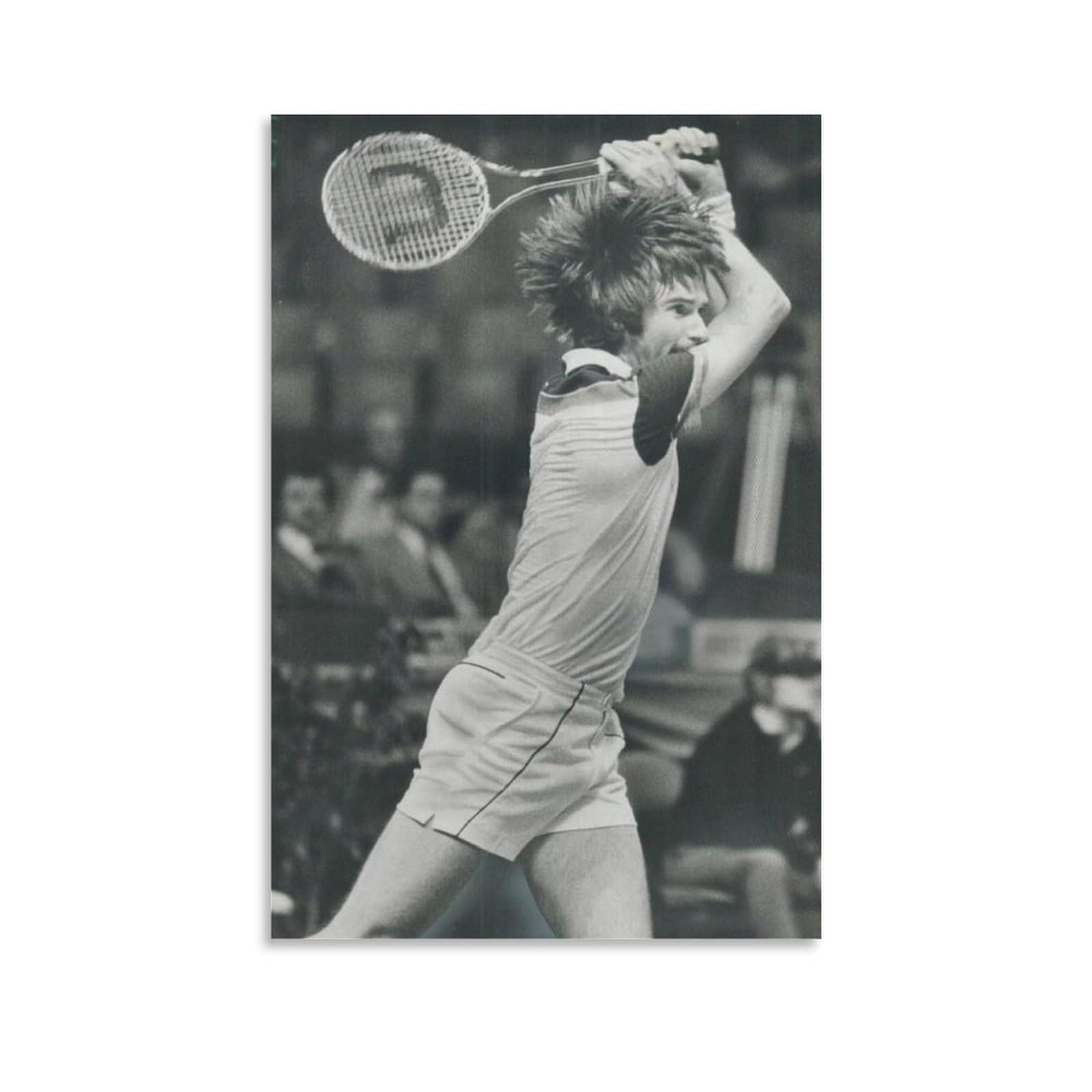 ASUIU Jimmy Connors Canvas Poster Posters Art Print Wall Photo Paint Poster Hanging Picture Family Decor 08x12inch(20x30cm)