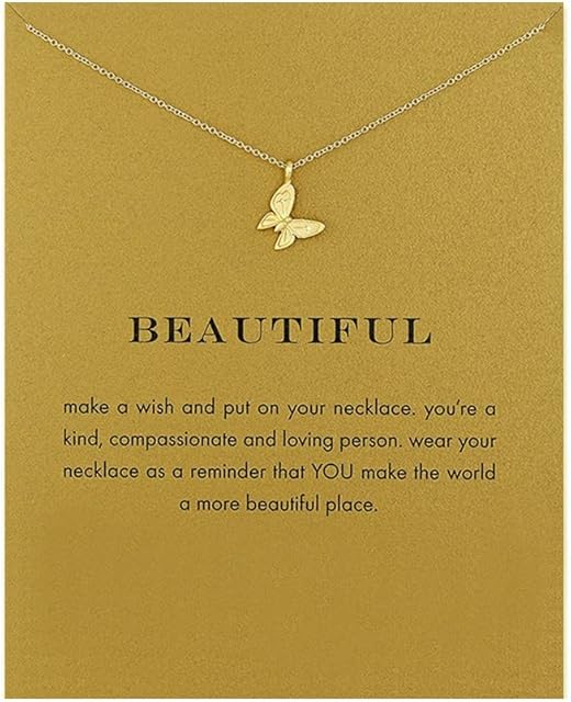 KEFERDIZ Friendship Gold Sun Compass Necklace Good Luck Elephant Pendant Chain Necklace with Message Card Gift Card gold necklace