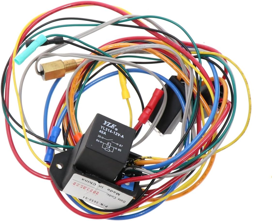 Hayden Automotive 3651 Universal Add-On Adjustable Thermostatic Fan Control Kit, Custom Fitting & Wiring Required