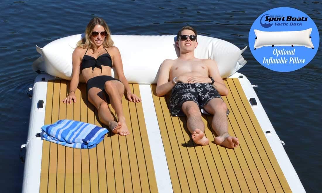 Inflatable Pillow for Swim Dock Platform