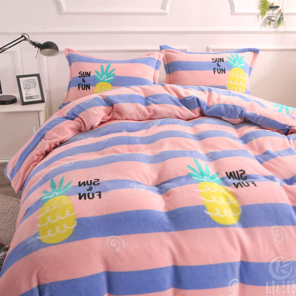Funda nórdica reversible y gruesa de 180x220 cm para cama individual o doble de estudiantes