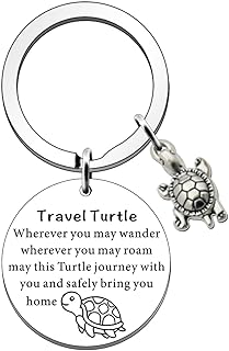 SDOFY Tortoise Keychain Travel Keychain Travel Gifts for Women Family Friends Graduation Gifts