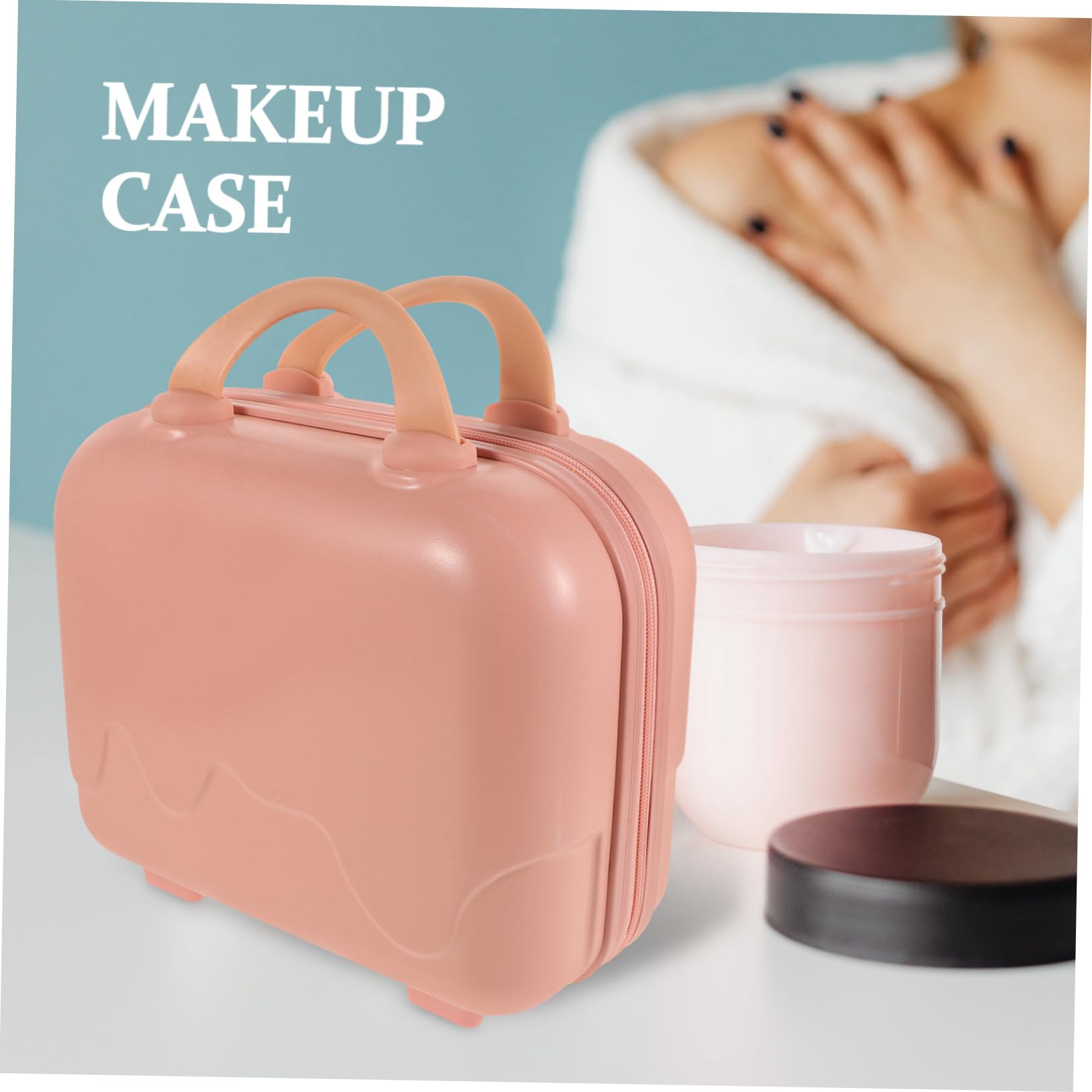 GALPADA Beauty Case Da Viaggio Con Borsa Per Il Trucco Compatta Per Donna Organizer Portatile Per Il Trucco