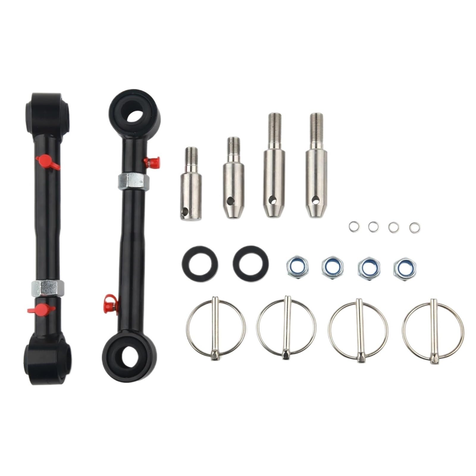 Ramiona zawieszenia Pasuje do Jeep Wrangler JK 2007-2018 2.5 "- 6" łączniki przedniego stabilizatora regulowane podnośniki Wahacz samochodowy