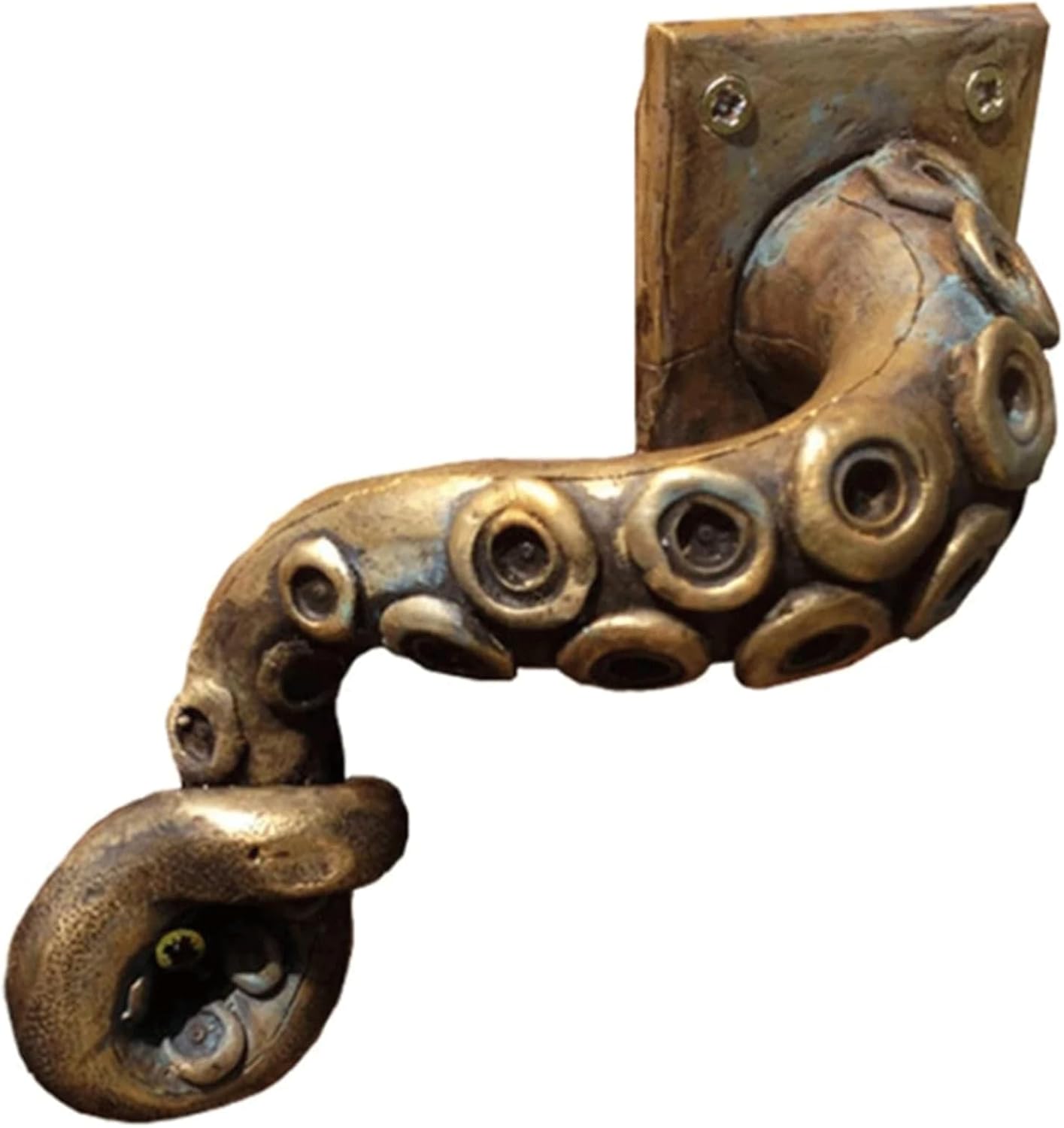 Resin Door Knocker Figurine Retro Octopus Door Knob Handle Punk Octopus Tentacle Door Handle as Decoration Crafts