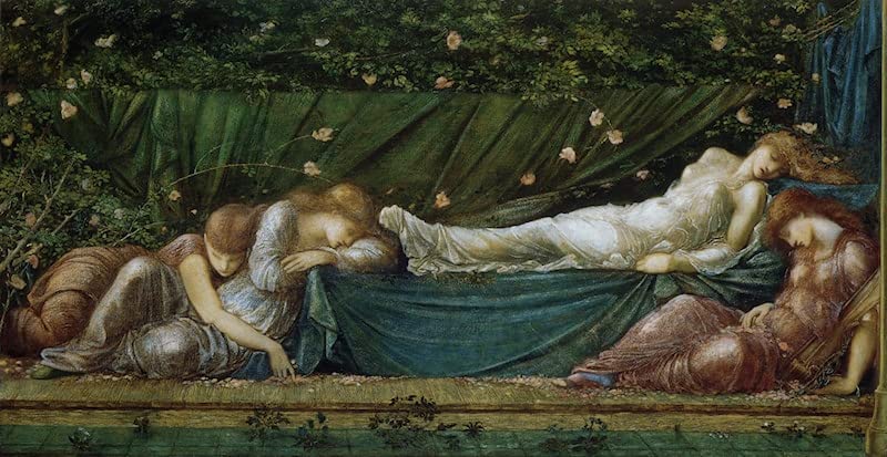 Lienzo decorativo de alta calidad con la obra de Edward Burne-Jones en formato de 60x90 cm