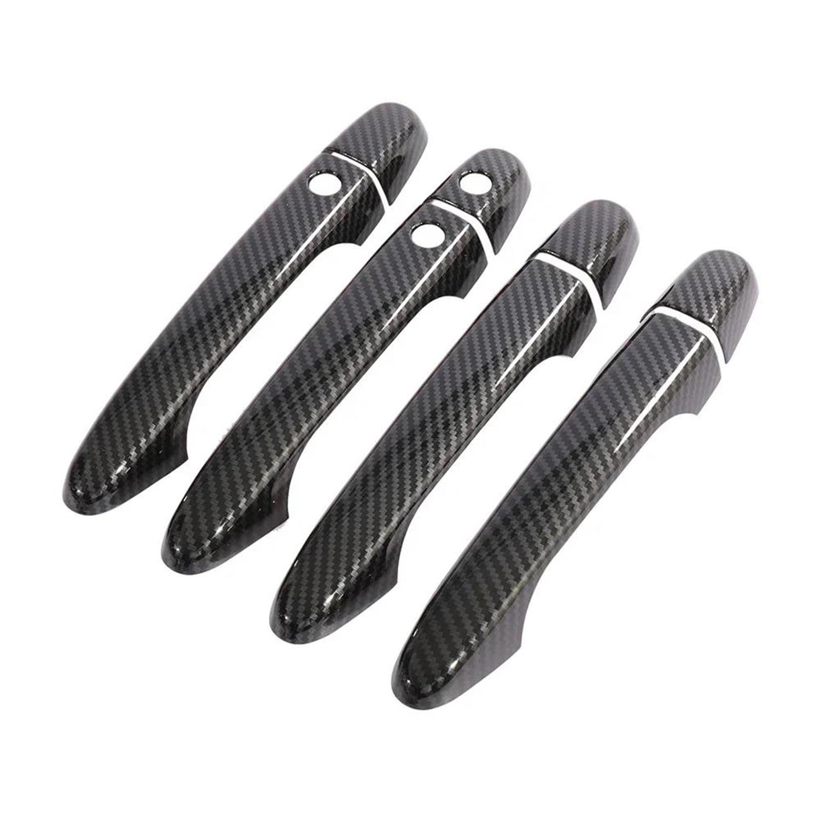 YOUZKA for Civic 9th Gen 2012 2013 2014 2015 Car Exterior Door Handle Cover Sticker Moulding Trim Protective Accessories(Carbon Smart)