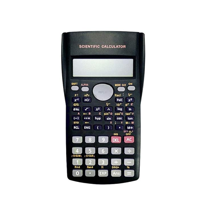 Buy Math Scientific Calculators Double Lines LCD Display Function Student Test Portable