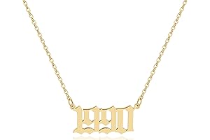 Birth Year Necklace to Preserve Your 1990s Story