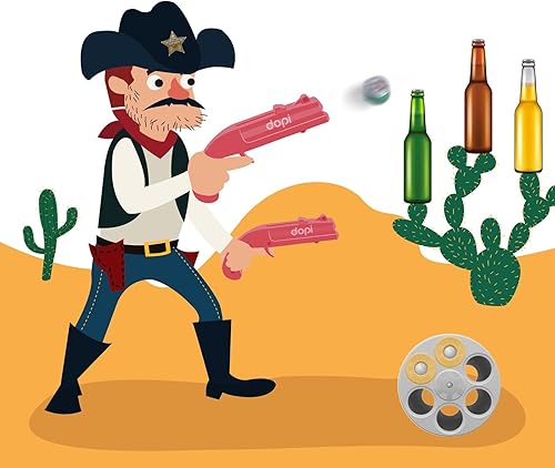 Miniatura 8 de Beer Bottle Opener, DOPI Cap Gun Bottle Opener, Creative Funny Launcher Shooter Beer Cap Bottle Opener Funny Shoots for Drinking Game Family Party
