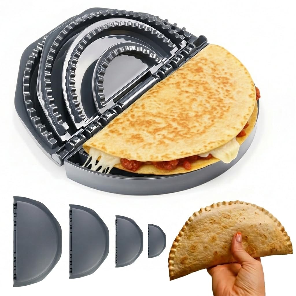 4-In-1 Tortilla Sealer (4/6/8/10 Inch) – Multi-Size Tortilla Crimper & Quesadilla Maker Set – Manual Tortilla Presser And Sealer Tool For Burritos, Wraps, Tacos, Quesadillas-image-26