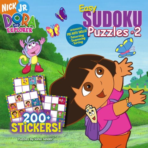 Easy Sudoku Puzzles #2 [With 200+ Stickers] (Dora the Explorer)