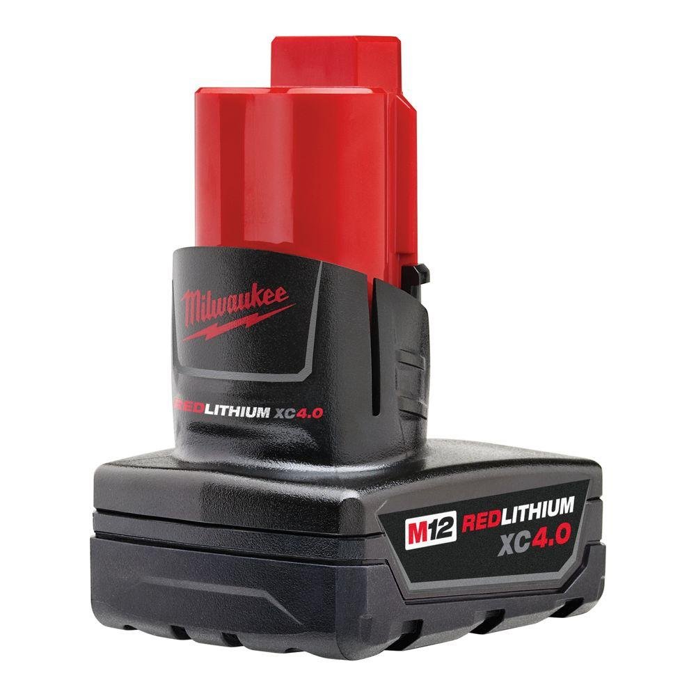 Milwaukee Genuine 48-11-2440 New M12 12v Red Lithium XC 4.0 Ah Battery product thumbnail 3