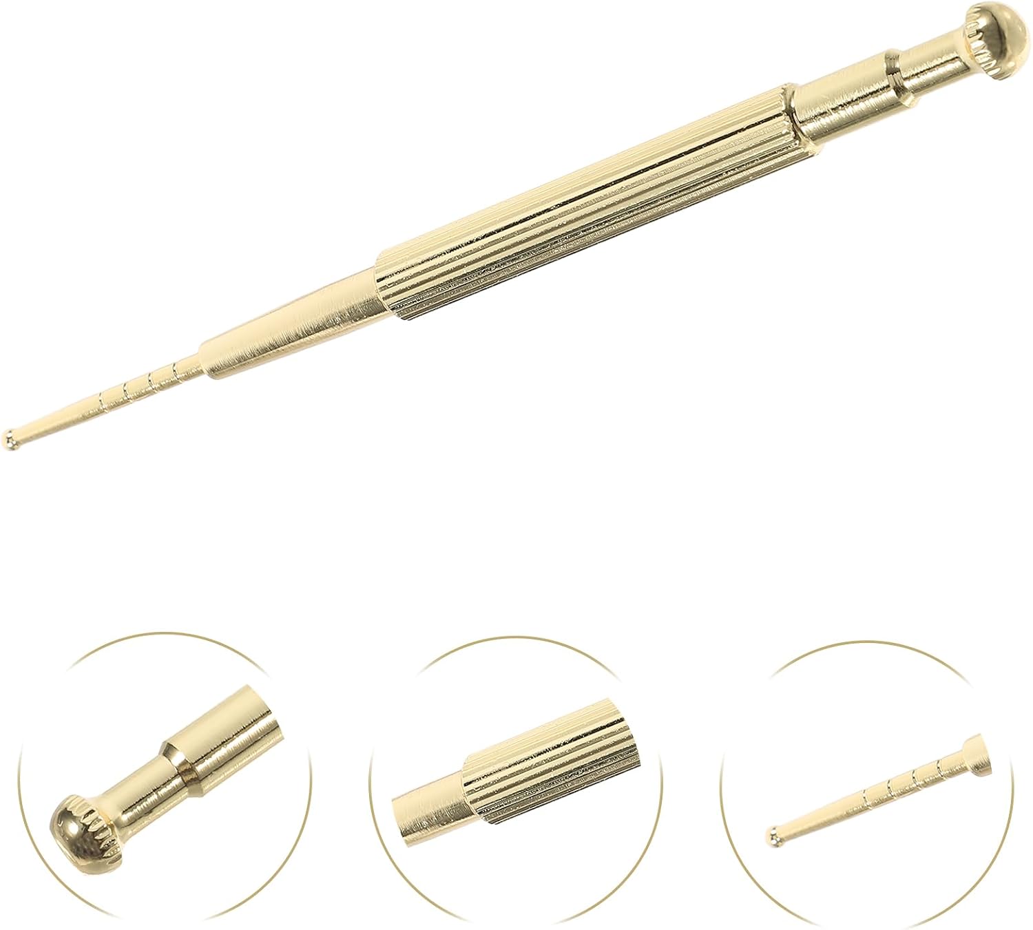 rosenice Spring-Loaded Ear Point Probe Pen with Built-in Body for Precise Acupressure Therapy and Ear Point Detection