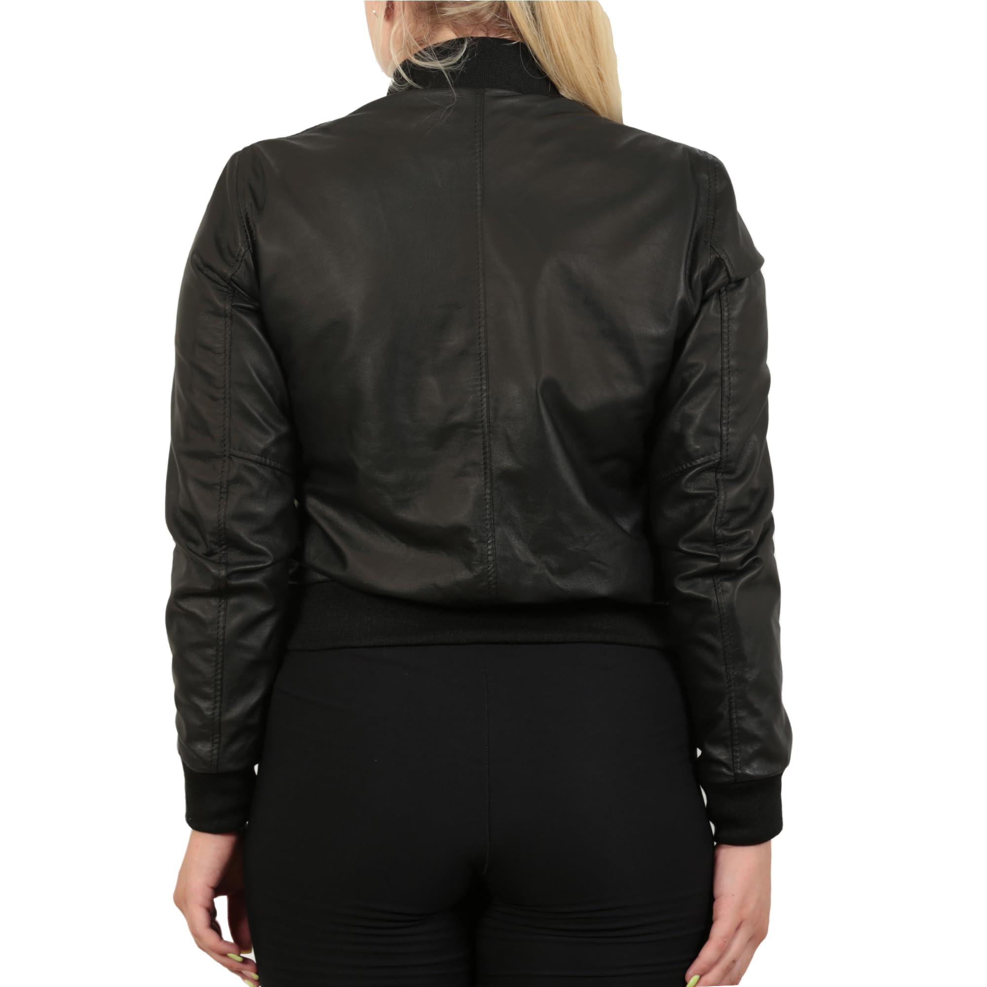 IMPERATRICE Giubbino bomber da donna in vera pelle made in italy