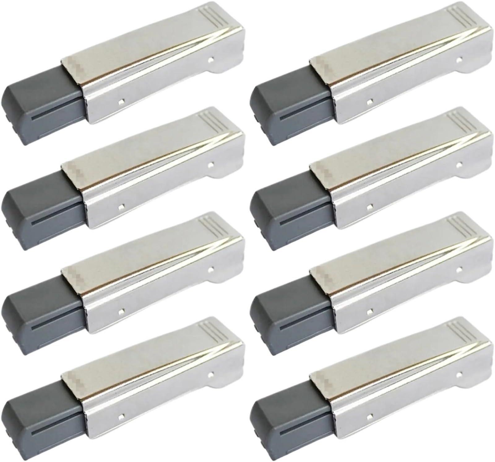 Adjustable Hinges 8Pcs Straight Arm Hydraulic Buffer Hinge Auto Close for Full Overlay Wardrobe and Cupboard Door
