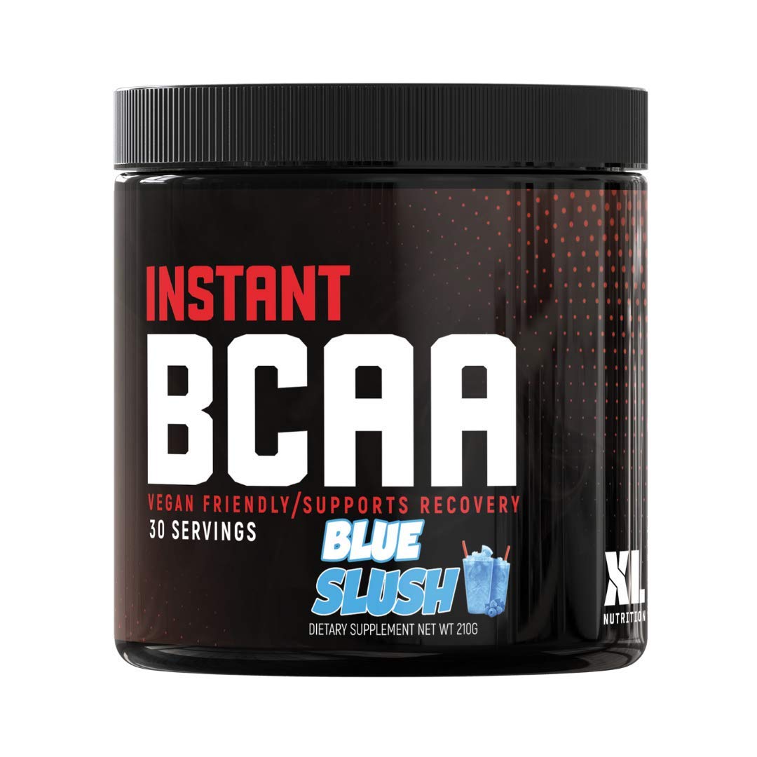 XL Nutrition Instant BCAA 210g | Vegan Friendly | Supports Recovery | 30 Servings | 2:1:1 Ratio | Delicious Flavours (Blue Slush)
