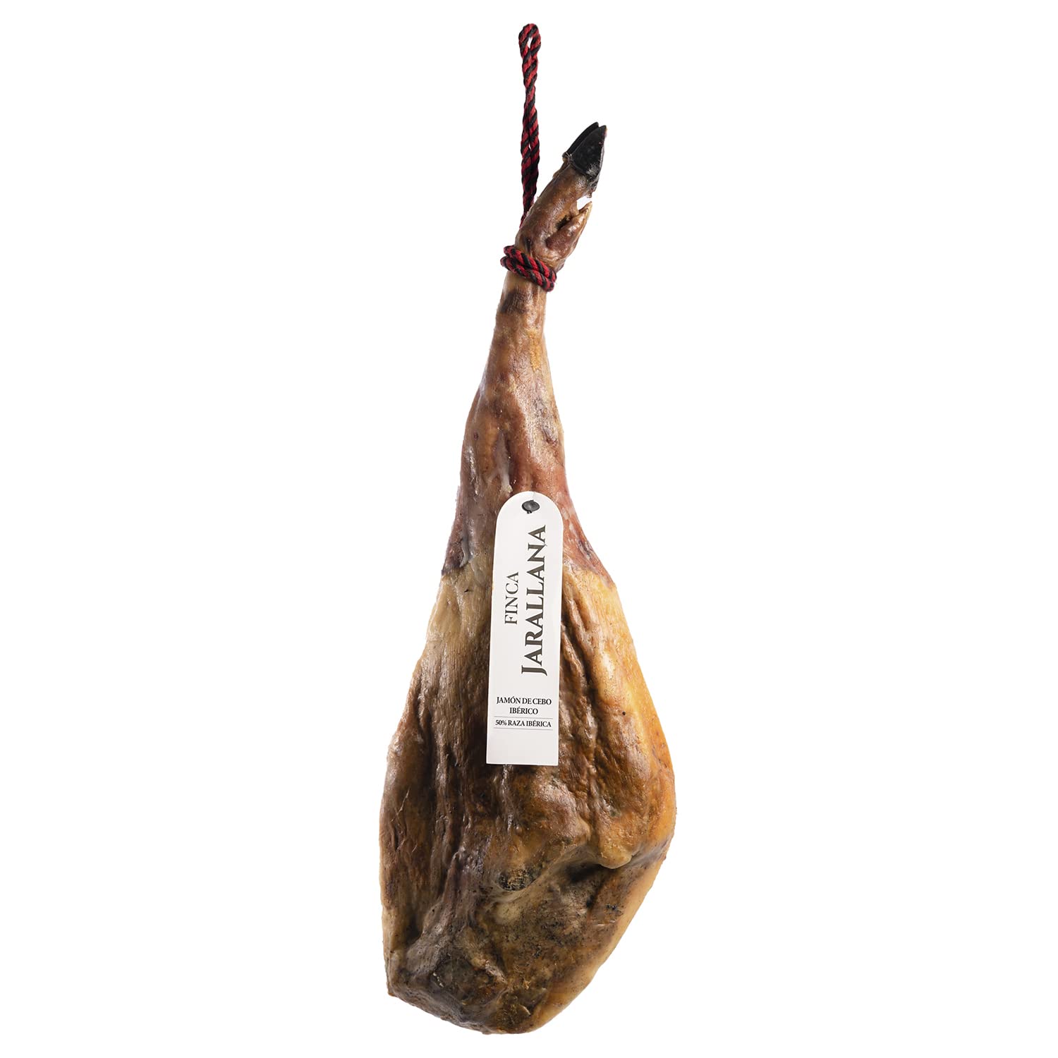 Finca Jarallana - Jamón de Cebo Ibérico 50% - Pieza de 9 kg con Secado Natural - Cerdos de Raza Ibérica Criados en Régimen Extensivo