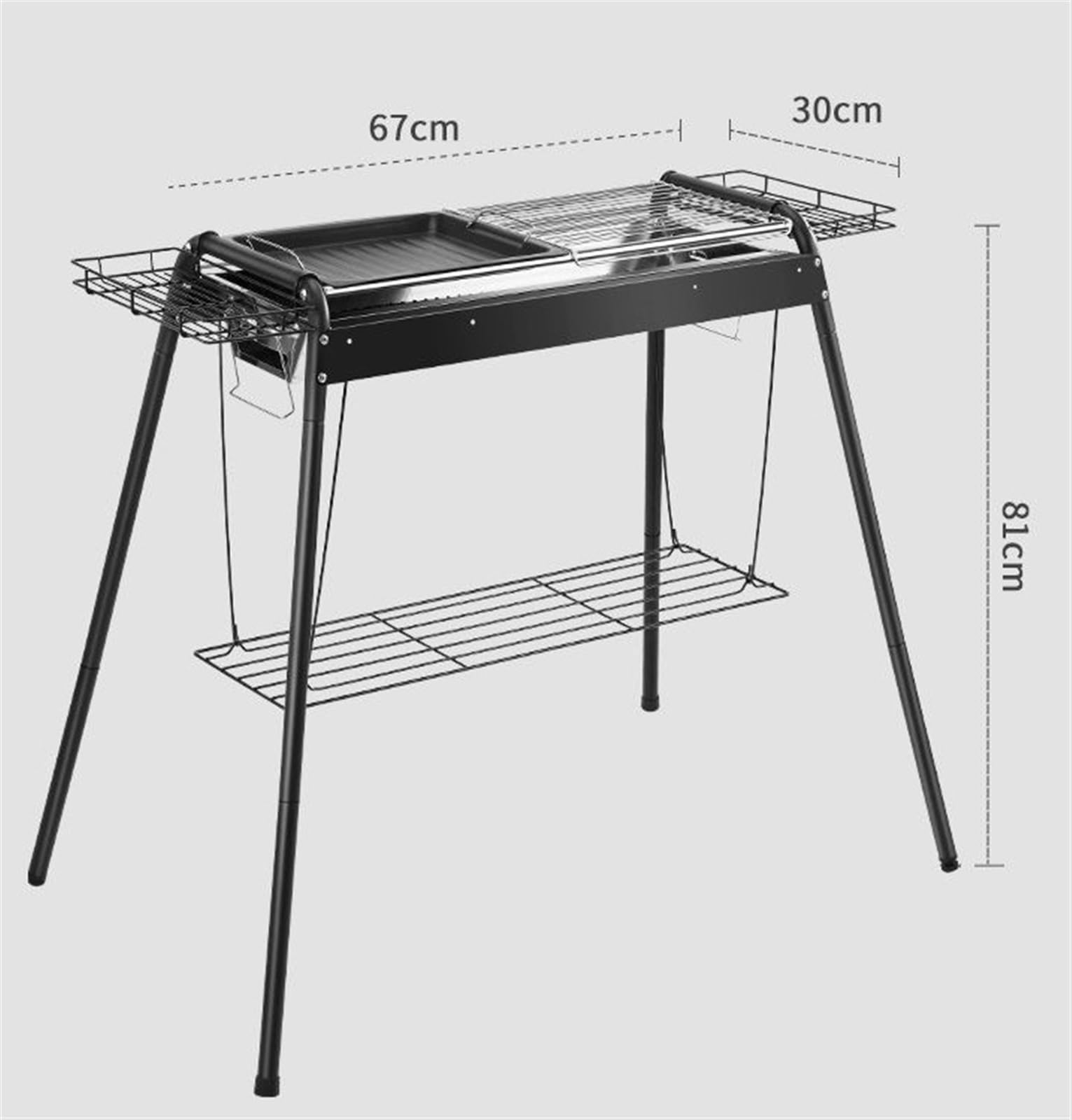 Grille Węglowe Grill Na Świeżym Powietrzu Składany Grill Węglowy Ze Stali Nierdzewnej Przenośny Grill Na Kemping Grill Na Węgiel