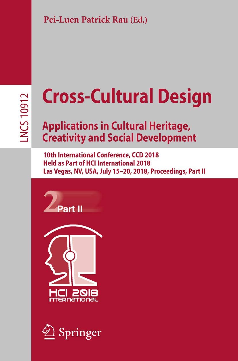 Cross-Cultural Design. Applications in Cultural. Rau<|