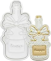 Vista 30 de Flycalf Cortadores de galletas de boda con mango de émbolo para dama de honor, despedida de soltera, vacaciones, ácido poliláctico para hornear