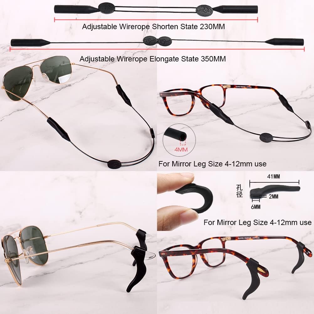 ADBGV Cute Stylish Hard Shell Eyeglasses Cases Protective Case Storage Box With Glasses Cloth Eyeglass Strap for Girl Teen